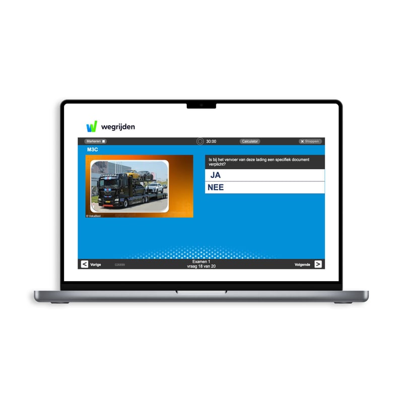 Vrachtwagen Examentraining 7,5 uur + Code 95
