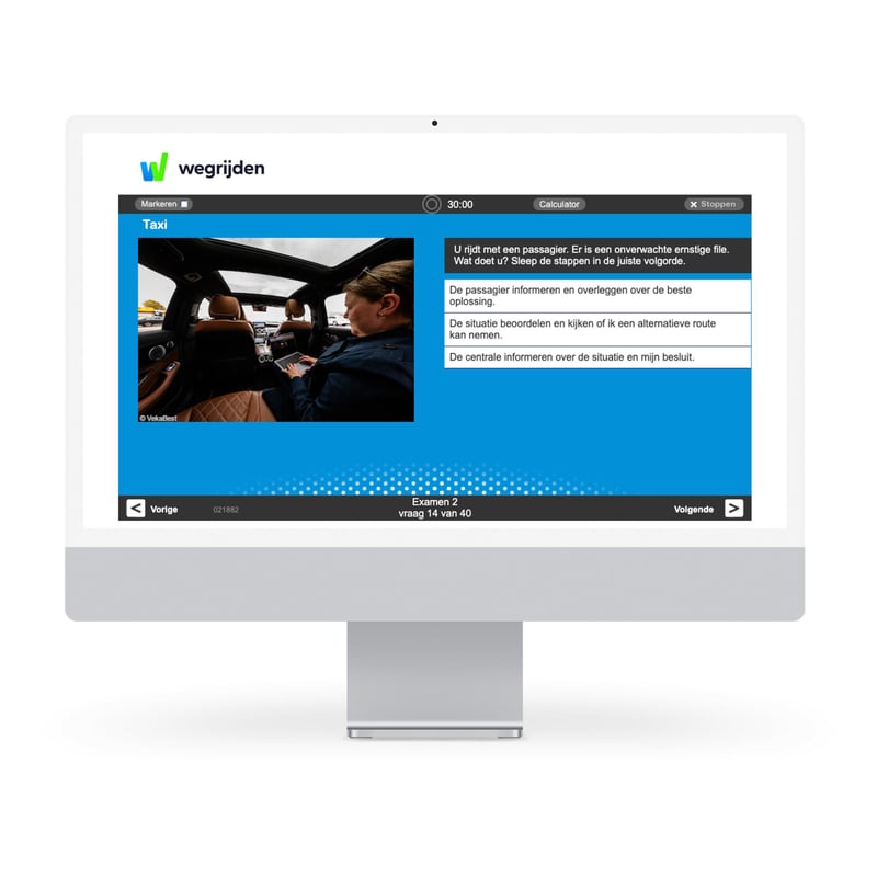 Taxi Examentraining 2,5 uur